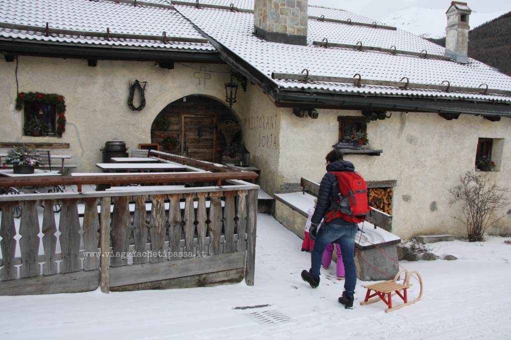 entrata ristorante Dorta a Zuoz