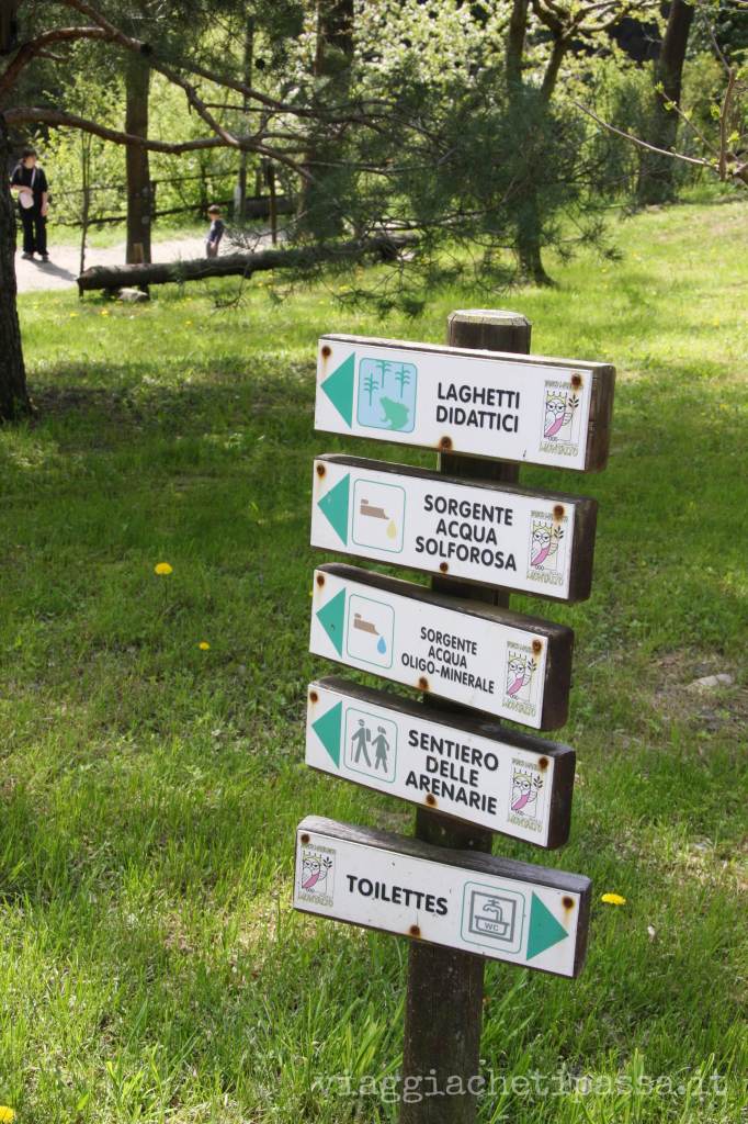 cartelli infornativi al Parco matildico